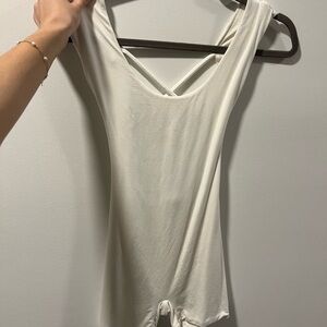 Oh Polly Cream Sleeveless Bodysuit